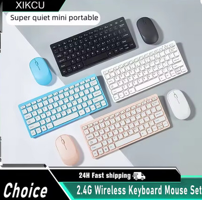 2.4G Wireless Keyboard and Mouse Protable Mini Keyboard Mouse Combo Set For Note
