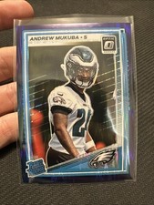 2025 Panini Donruss Optic - Rated Rookie Andrew Mukuba #297 Purple Shock...