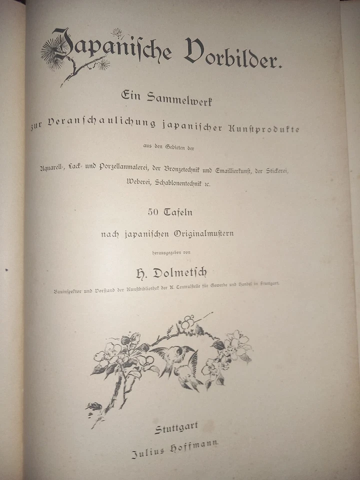 Rare modèles Japonais Japanische Vorbilder H. Dolmetsch 1886 édition originale - Photo 3/4