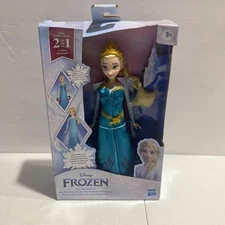 ⚡️Hasbro Disney Frozen Elsa's Royal Reveal Doll Figure 2 in 1 