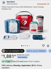 Philips HeartStart Home AED/Defibrillator Value Package M5068A-C04
