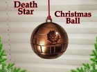 2 Pcs Space Battle Station Christmas Baubles – Sci-Fi Festive Tree Ornaments
