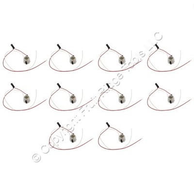 10 Leviton Porcelain Snap-In Lamp Holders Socket 125 Degree C Thermostat 31282-1