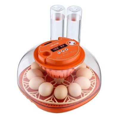 VEVOR 12 Egg Incubator, Automatic Egg Turner with LED Candler, Temperature & Hum