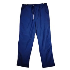 L.L. Bean vintage windbreaker pants mens M Medium blue made in USA drawstring