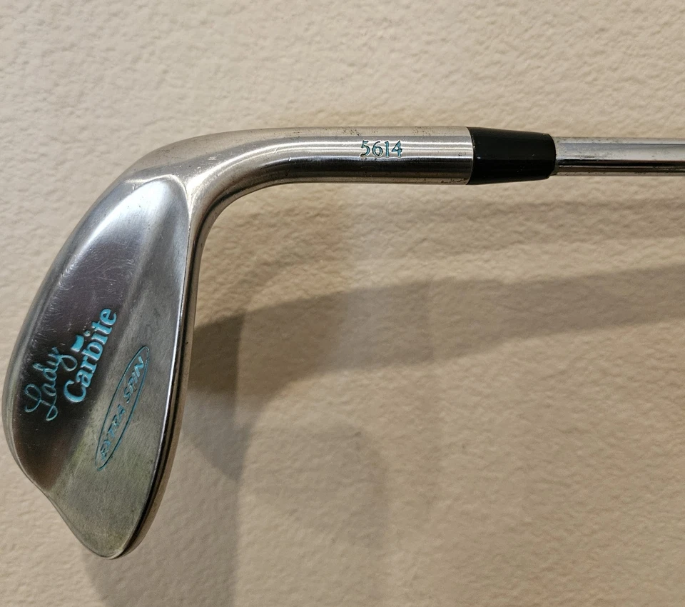 Carbite Extra Spin Sand Wedge 56° RH Ladies Steel Shaft Lady Carbite NEW GRIP - Image 3 of 4