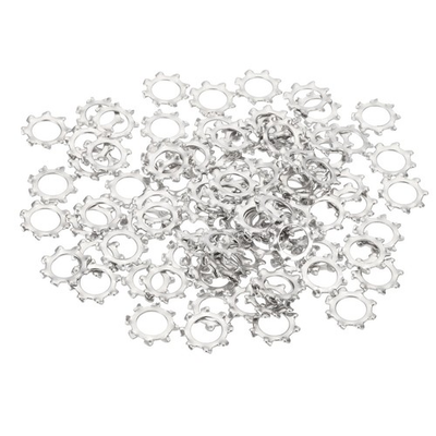 #ad #ad 100Pcs Locking Washer M8 304 Stainless Steel External Tooth Washer Silver $17.43