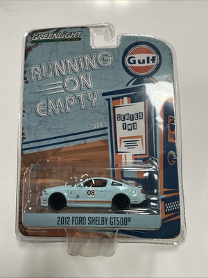 #ad Rare Greenlight Running On Empty Gulf 2012 Ford Shelby GT500 Green Machine Chase $15.99