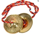 2.5"Brass Manjira Indian Musical Handmade Percussion Instrument Hand Cymbals 90g