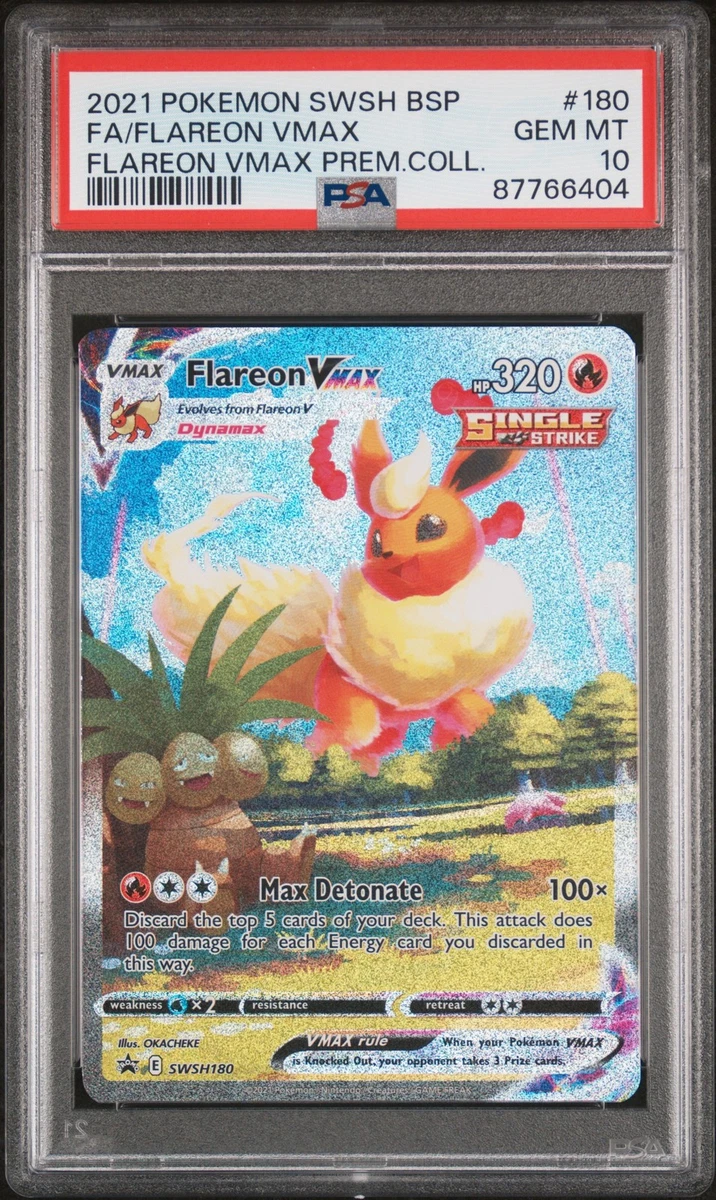 2021 Pokémon Flareon VMAX #188GemMint 10 CGC Gem Mint 10 Flareon