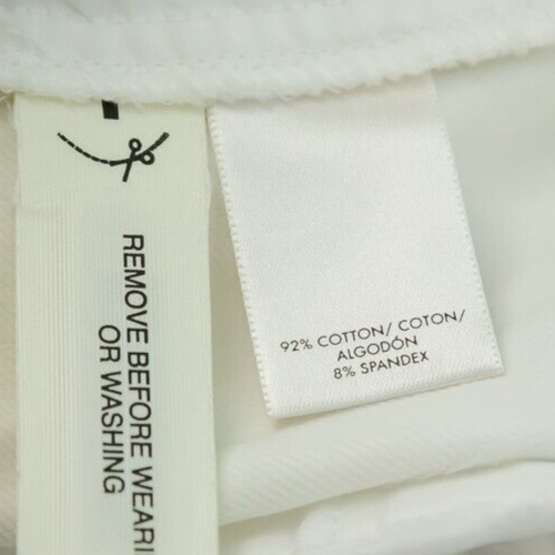 Ann Taylor Size 14 White Sailor Button Detail Cotton Spandex Blend Chino Shorts - Picture 6 of 8