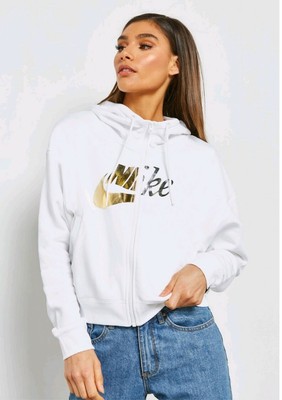 nike nsw rally hoodie metallic