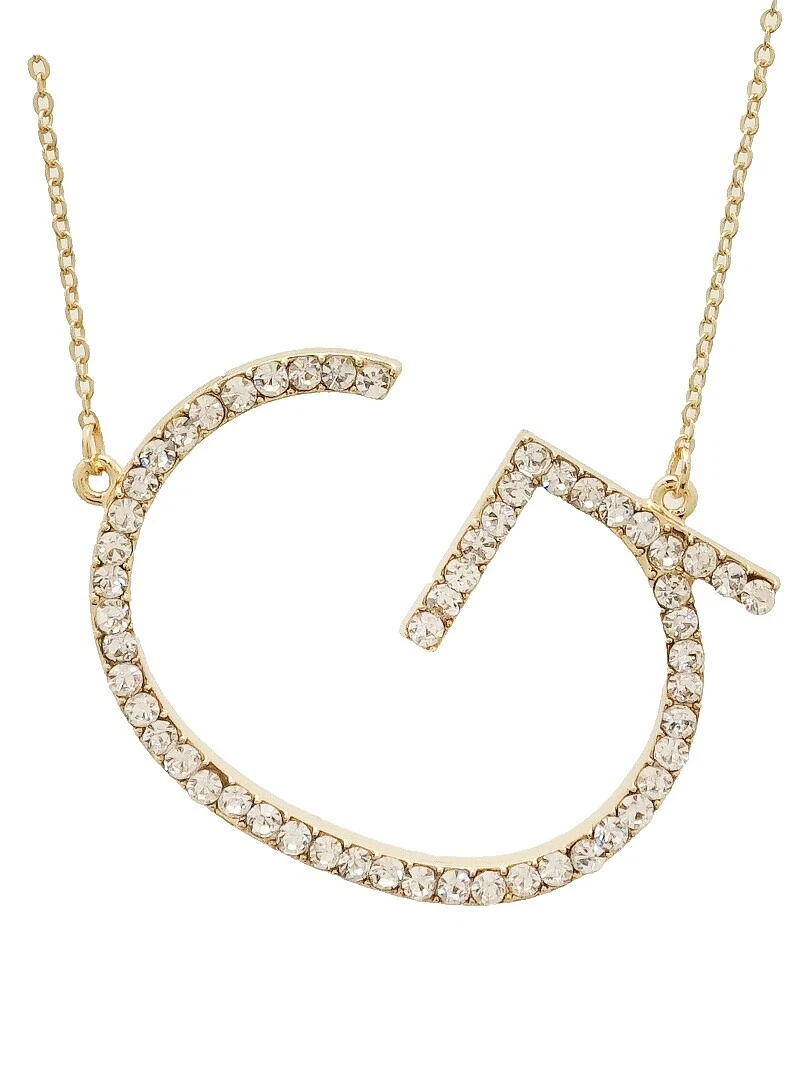 Rhodium Plated Chain Letters, Numbers & Words Fashion Necklaces & Pendants