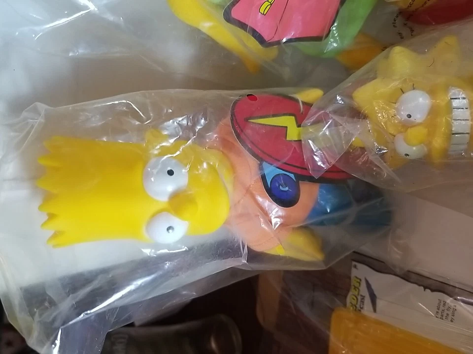 Lote de 5 figuras de peluche Burger King LOS SIMPSONS SELLADAS de colección 1990  Foto 4 de 4