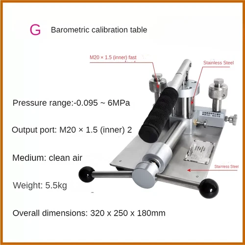 Portable Gas Pressure Pump Handheld Gas Pressure Source Calibration Station - Picture 14 of 27