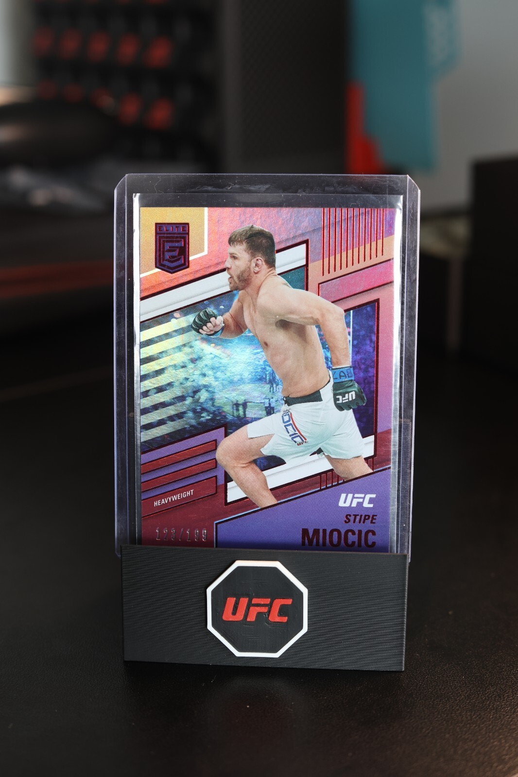 STIPE MIOCIC 2022 Panini Chronicles UFC #258 RED ELITE PARALLEL 123/199