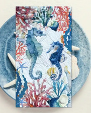 One Ocean Seahorse Paper Napkins For Decoupage