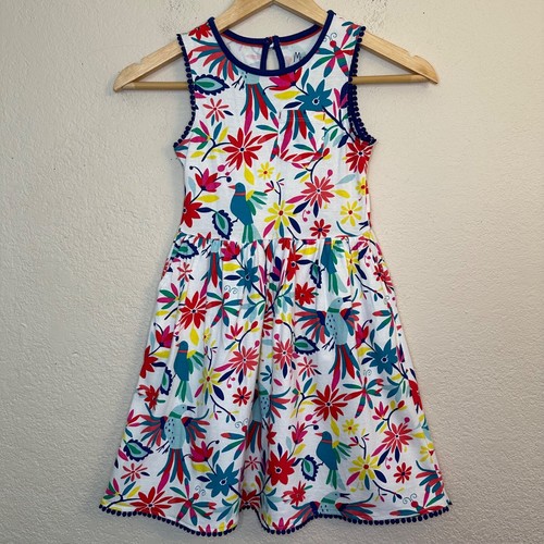 MINI BODEN Mädchen Jersey Tank Kleid Tropical Floral Taschen Detail Gr. 6-7 Jahre Schule - Bild 20 von 20