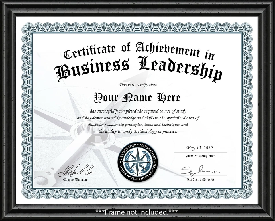 Business Administration Leadership Management Certificate / Diploma - Book GIFT