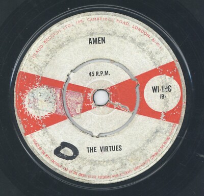 '' AMEN.'' die Tugenden. ISLAND RECORDS 7in 1965.