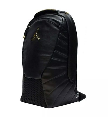 Air Jordan Retro 12 Backpack Black Gold Nike XII Book Bag 9A1773-429 | eBay