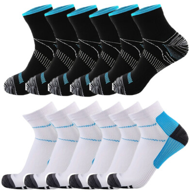 Compression Socks Plantar Fasciitis Foot Arch Ankle Support Brace Nylon Sleeves 