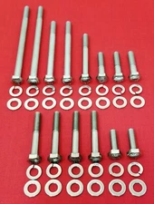 FORD WATER PUMP TIMING COVER BOLTS KIT DRIVER SIDE STAINLESS HEX 289 302 351W