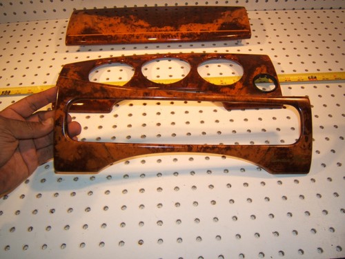 Jaguar XJ8 1998 sedán Vanden Plas tablero delantero madera genuino OEM 1 juego de 3 cubiertas - Imagen 16 de 19