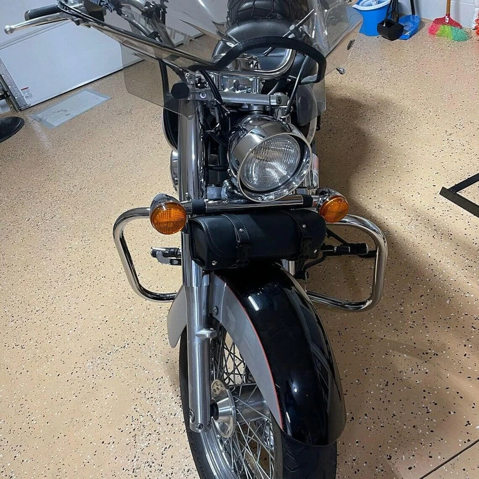 Protector de motor de 1,25" barra de choque de carretera apto para Honda Shadow Aero 750 VT750C 04-24 Foto 4 de 4