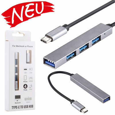 4 in 1 USB HUB Lade und Anschlussadapter Macbook Keyboard Notebook