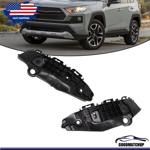 Support De Pare-chocs Avant Pour Toyota RAV4 (2019-2021) – 2 Pièces, ABS, Noir, Neuf
