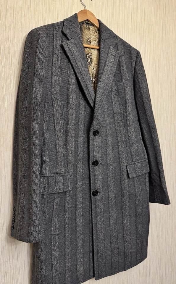 Roberto Cavalli Just cavalli Wool Coat Men’s Overcoat Size 50 - Image 3 of 4