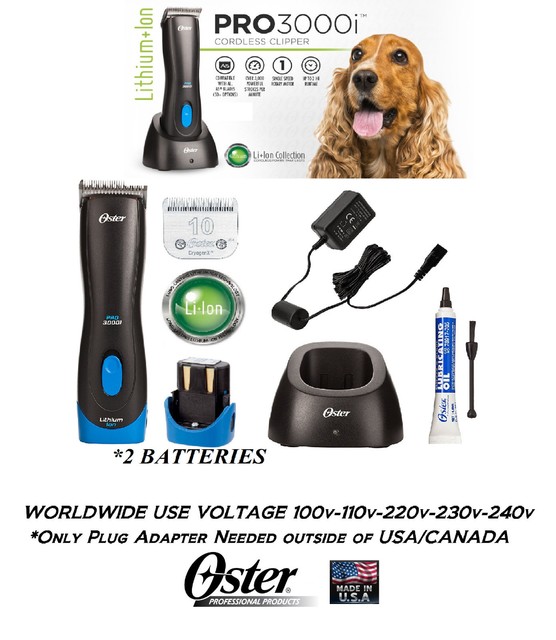 Oster PRO 3000i Lithium Ion Rechargeable Cordless CLIPPER SET,2