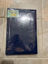 NEW Thompson Photo Album 13in×9in Holds 300 Photos 4"×6" Black Snake Skin GS3878