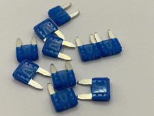 15amp mini fuse Blue 15A for automotive  10 pcs 