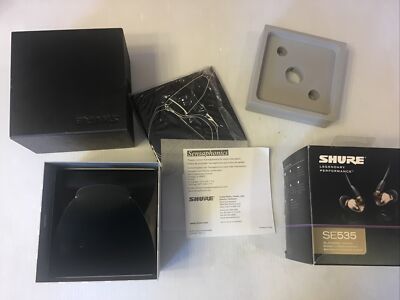 Shure SE535-V Triple Driver High Definition  Earphones Box & Adapt It Kit Only