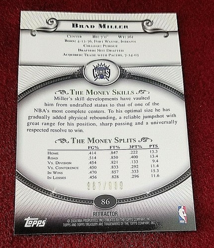 2008-09 Topps Treasury Bronze Silver Gold Refractor Iverson Ming Duncan - Picture 99 of 133