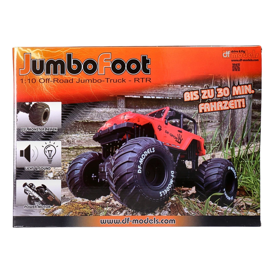 DF Jumbo Foot Off Roader 1:10 RTR Off Roader 1200 mAh LED Beleuchtung - Bild 3 von 3