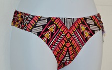 BECCA by Rebecca Virtue Caravan American Bikini Bottom Sz S Multi Color i14