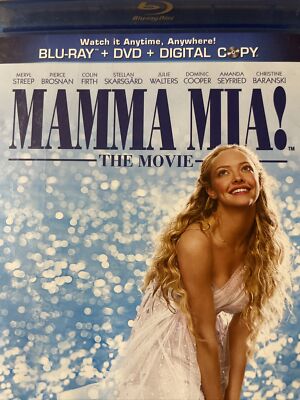 Mamma Mia! The Movie Blu-ray & DVD 2 Disc Set Meryl Streep
