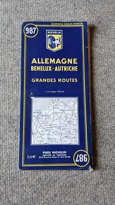 ancienne carte routière Michelin 1962 Allemagne Benelux Autriche 987 - Photo 1/3