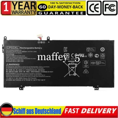 NEU CP03XL Akku für HP Spectre x360 13-ae040ng 13-ae502tu 929066-421 TPN-Q195