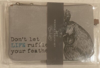 Bella Bug WRISTLET 2 CT Pouch canvas Zipper SPRING LIFE