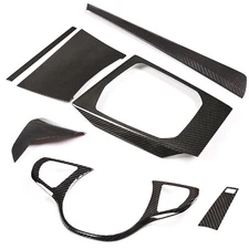 7Pcs Real Carbon Fiber interior Trim Cover Set Fits BMW M340i M440i 2020-2022