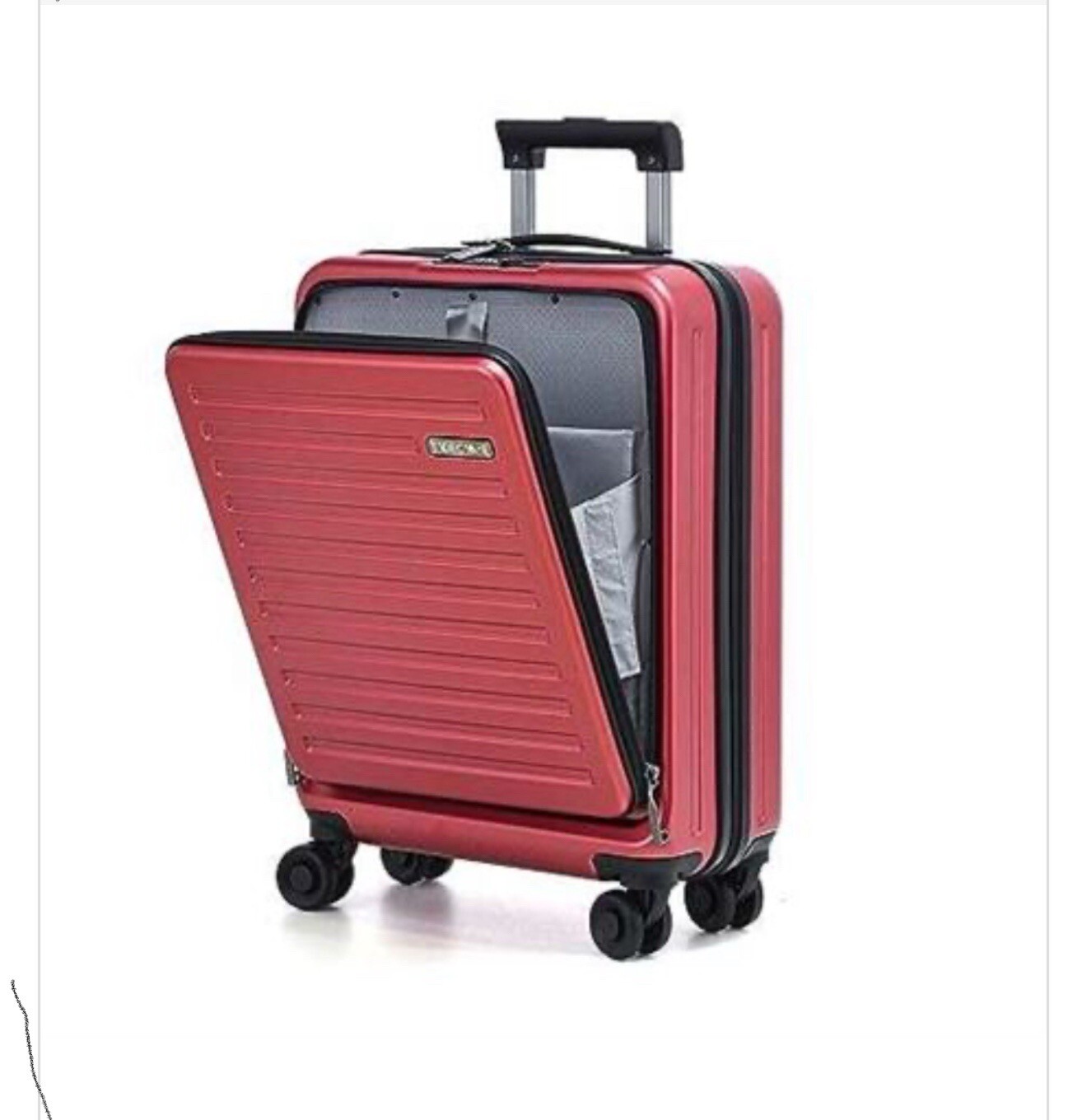 TydeCkare 20 Inch Lightweight Carry-On Luggage with Front Pocket and Compact Travel Design