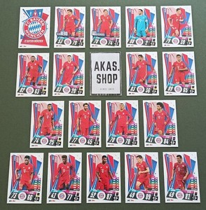 Fc Bayern Munchen Team Set Bay1 Bay18 Match Attax Cl 2020 2021 20 21 Topps Ebay