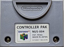 N64 Controller Pak NUS-004 OEM Official Nintendo 64 Memory Card Tested  Works
