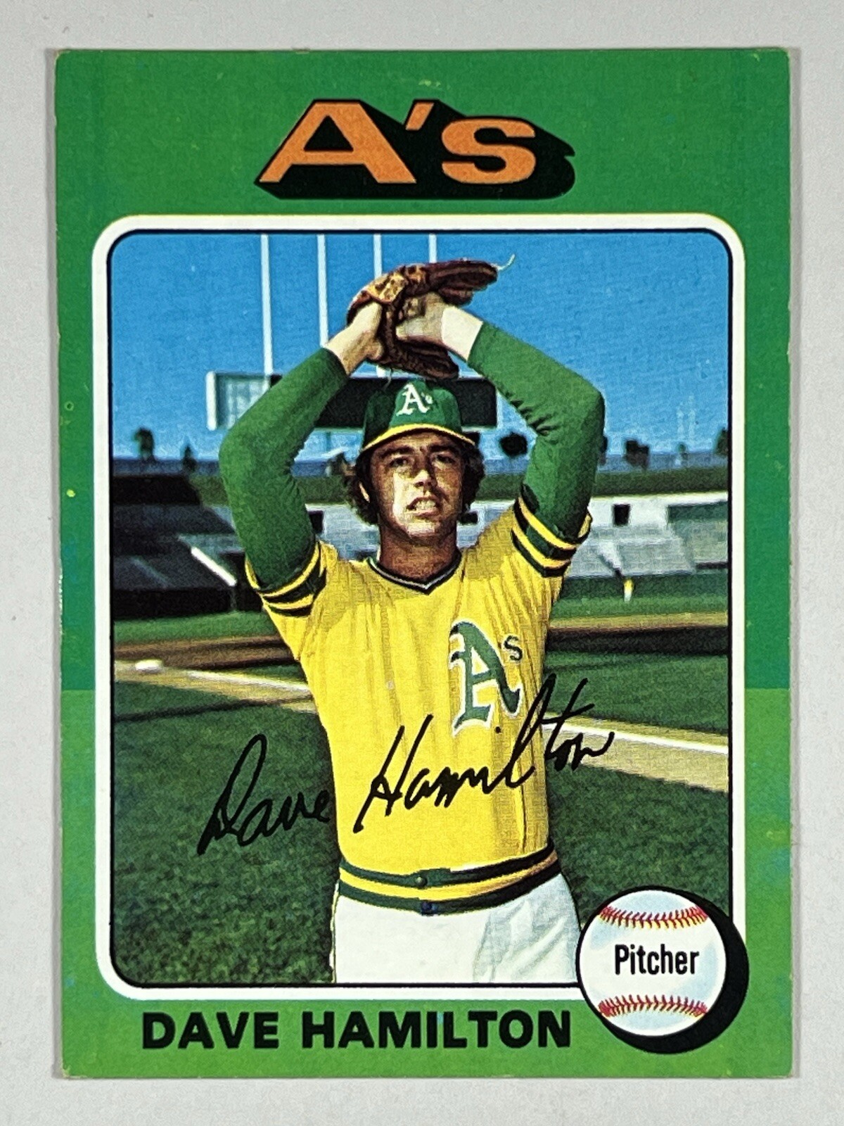 1975 Topps #428 Dave Hamilton Oakland Athletics