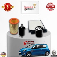 Set Service 4 Filter Renault Twingo II 1.2 44KW 60CV Von 2007->