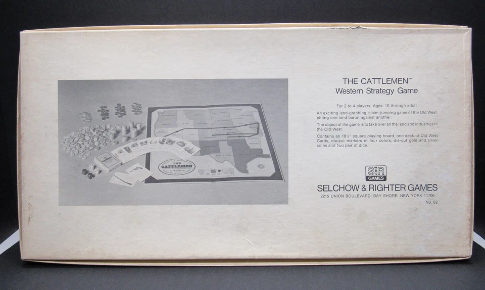 The Cattlemen Western Strategy Board Game Selchow & Righter 1977 USA - Image 3 of 4